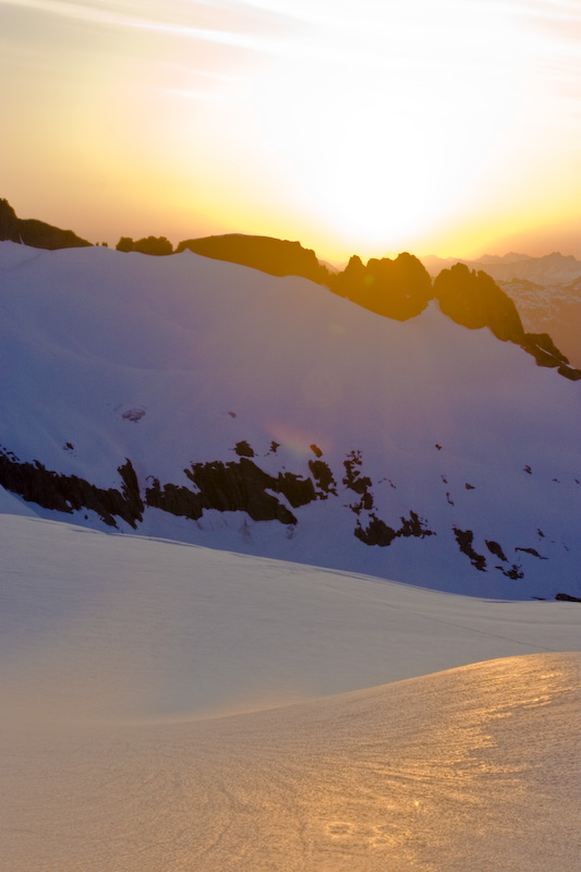 Sunrise Behind Klawatti Peak